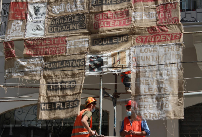 The art installation Beirut Narratives was conceived by two Lebanese architects Céline and Tatiana Stephan